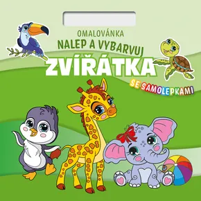 Omaľovánka Nalepuj a vyfarbuj! Zvieratká